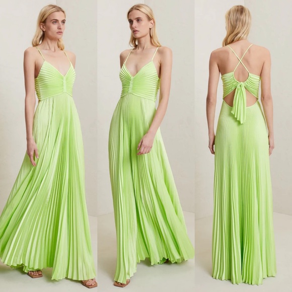 A.L.C. Aries Dress in Green Kick in Size 10 - Picture 3 of 10